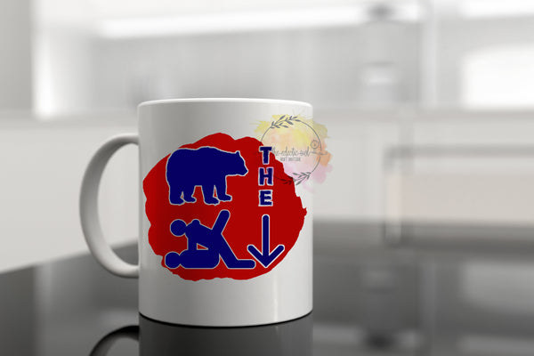 Bear the Fuck Down- 11 or 15 oz Coffee Mug- Arizona- Funny Mug- Bear Down-Birthday Gift- Curse Word Mug-University- Gag Gift- Tucson